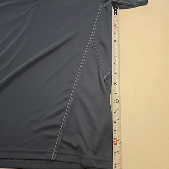 Mercedes Benz Men's Large L Polo Shirt‎ Logo Navy Blue Gray Golf Casual - Picture 6 of 8